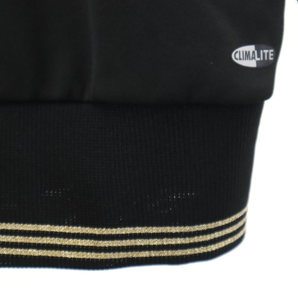 adidas Zip hoodie M Black Jersey Women Used