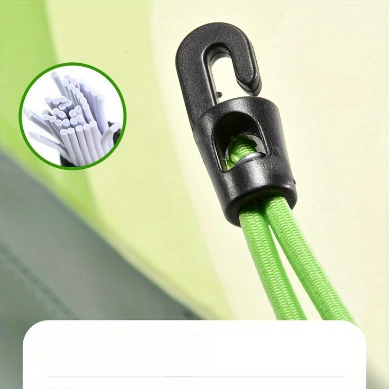 [Durable Rubber] Elastic Mini Luggage Straps | 3pcs | Green & Black Rubber | Durable, Foldable & Cold-Resistant, Secure Fastening | Travel
