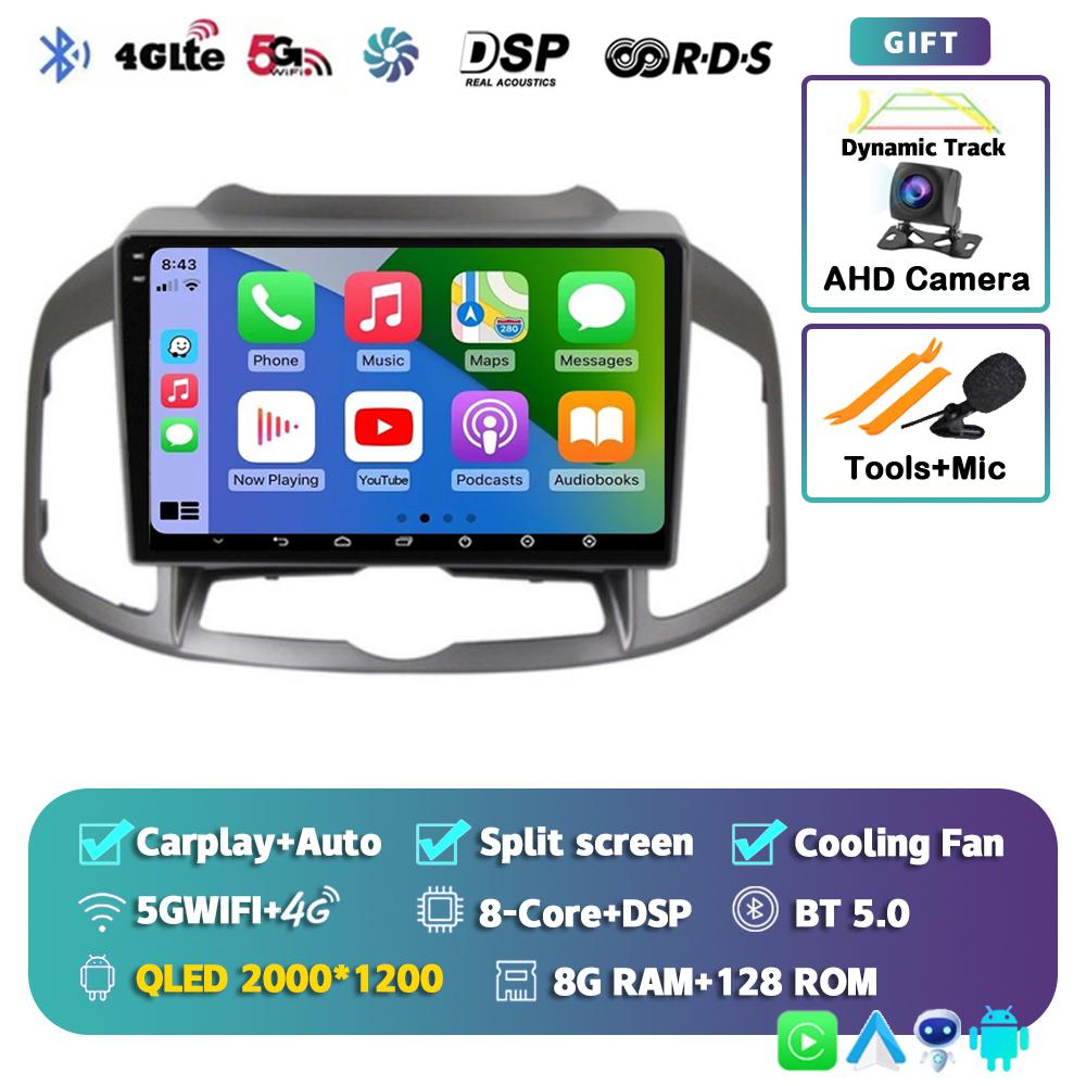 Android 14 Carplay Auto Car Radio For Chevrolet Captiva 1 2011-2016 GPS Navigation Multimedia Video Player Stereo Head Unit DSP