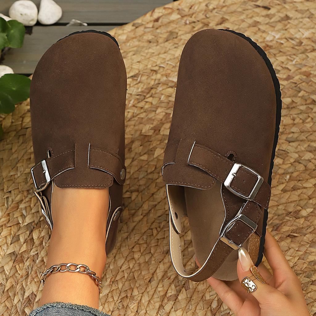 Women Closed Toe Flat Sandals Summer Lightweight Platform Shoes for Women Trend Casual Clogs Shoes Outdoor Flats Sandals Women