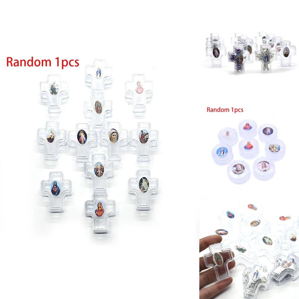 Durable Plastic Rosary Box With Unique Random Image For Baptism And Wedding Gifts