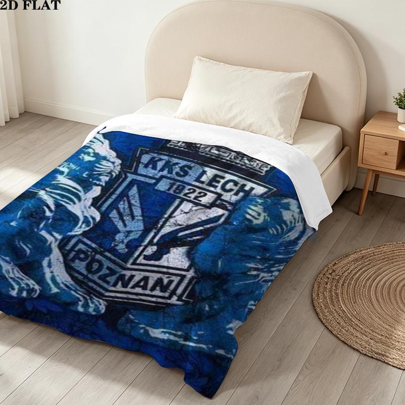 Lech Pozna Print Flannel Blanket, High quality Comfortable for All Seasons, Home Decor, Warmth and Comfort, Perfect for Christmas Gifts