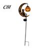 Solar Powered Halloween Garden Stake Lights Light, Black Cat Pumpkin Moon Decorative Landscape Lighting for Waterproof LED Yard Decoration Outdoor