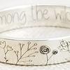 Finger Ring Flowers Lovers Pattern Exquisite Dandelion Lettering Ring for Dating