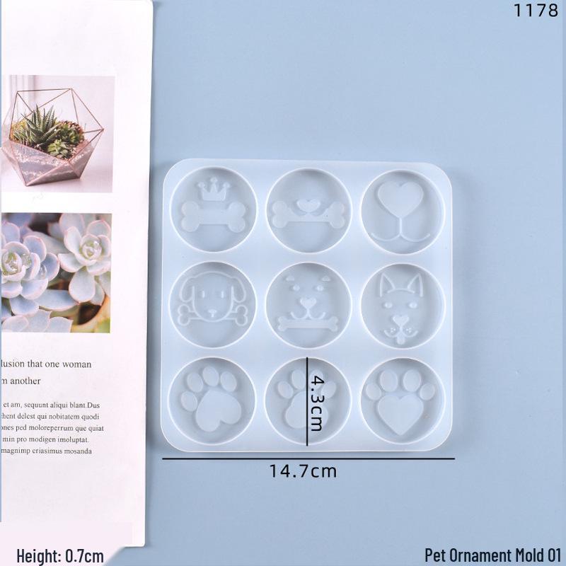 Poppy DIY Silicone Mold for Phone Holder & Pet Bone Tag