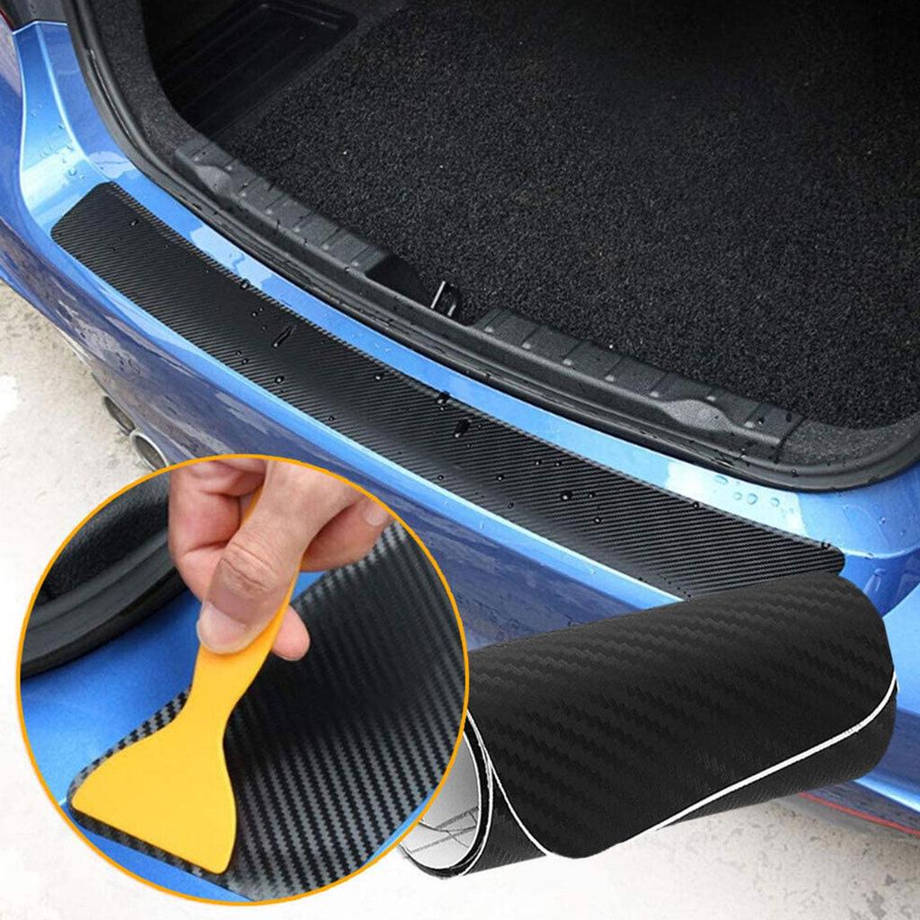 100cm Car Trunk Door Sill Plate Protector Rear Bumper Rubber Strip Pad Mouldings Cover Styling Guard Scraper Car