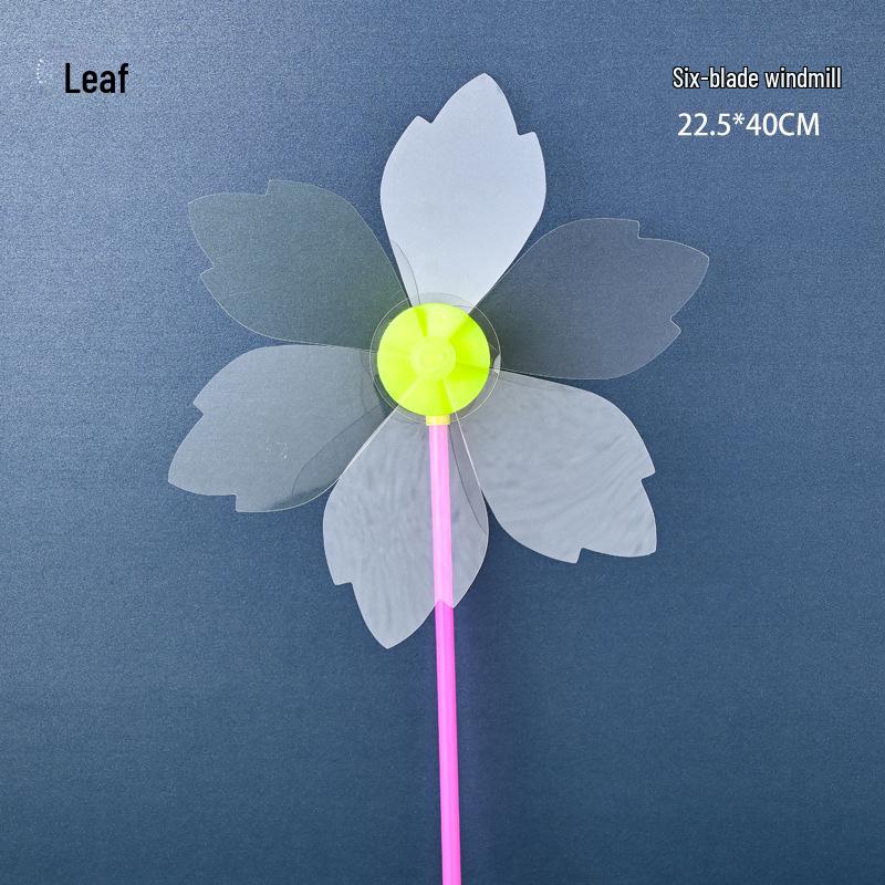 Large Transparent PVC Rotating Windmill - DIY Handmade for Children Outdoor Decoration