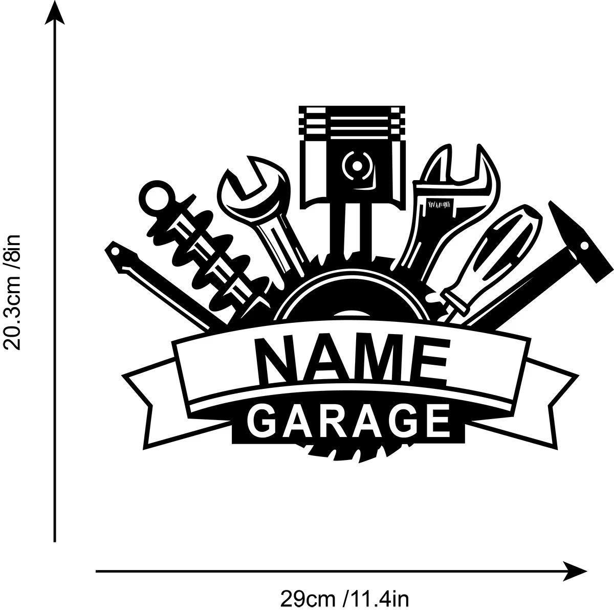 

Custom Metal Sign Repair Tools Charm Garage Wall Art Personalized Car Repair Shops Garage Wall Plaque Father s Day Wall Decor 29cm чорний