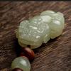 Hetian Jade Pixiu Schlüsselanhänger Anhänger: Elegante Steinperle für Männer & Frauen