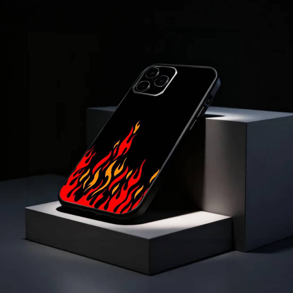COOL F-Fashion F-Flames Phone Case Silicone Soft For IPhone 17 16 15 14 13 12 11 X XR Plus Pro Max Plus