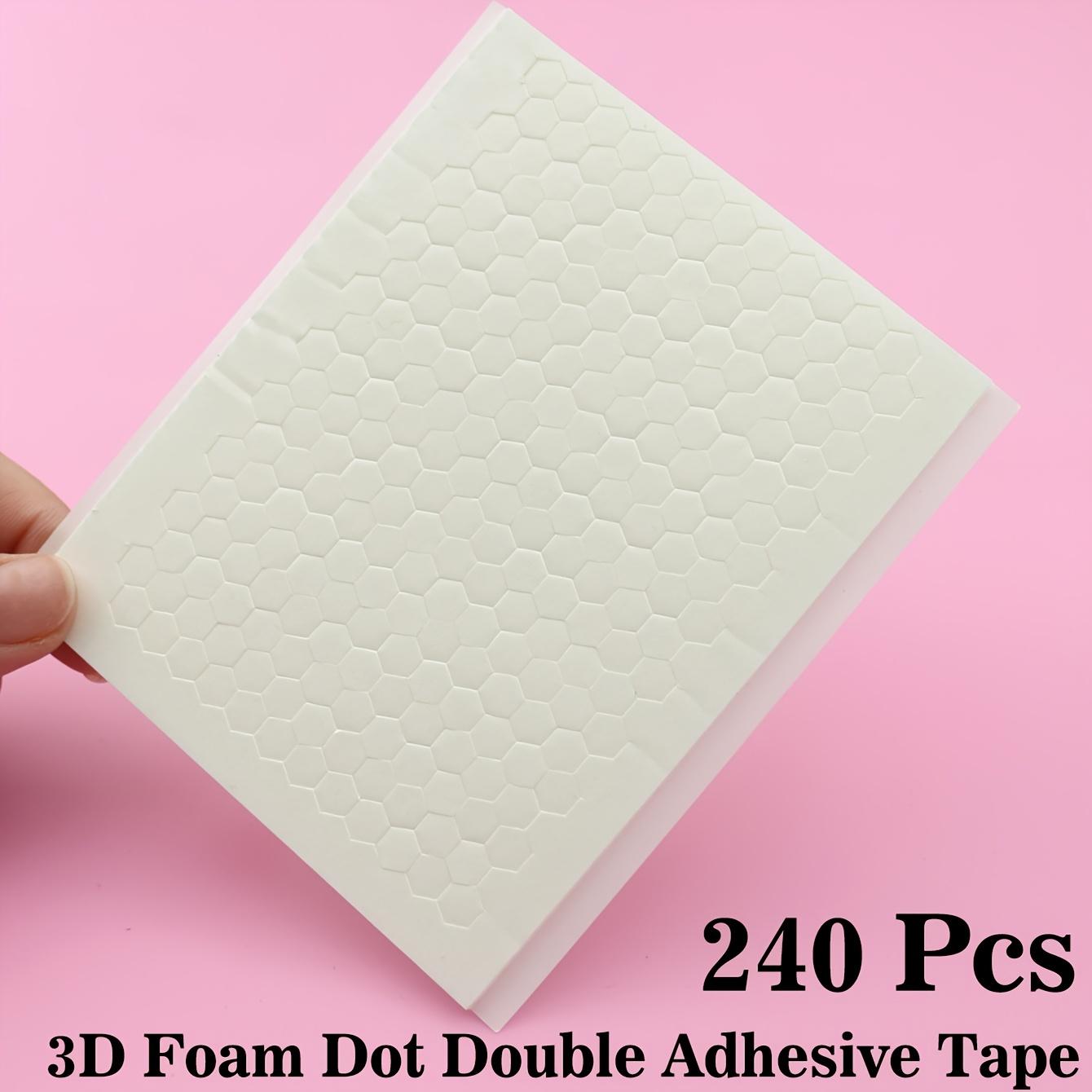 240pcs Double-sided Adhesive Hexagonal EVA Foam Adhesive Tape, 3D Foam Stickers, Suitable for Handmade Product Manufacturing DIY