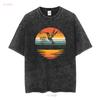 Hummingbird Vintage Retro Hummingbirds T Shirt vintage Washed designer clothes Versatile Casual Soft Top For Everyday Wear