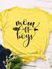 Mom of Boys Arrow Print T Shirt Women Short Sleeve O Neck Loose Tshirt Summer Women Causal Tee Shirt Tops Camisetas Mujer