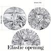 12 pcs/pack Deep Conditioning Caps Aluminum Foil Reusable Hair Processing Caps Hair Coloring Shower Caps for Home Salon Use