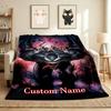 Custom Name Carnage Flannel Blanket Throw Blanket Soft Warm Sofa Bed Decor Unique Gift