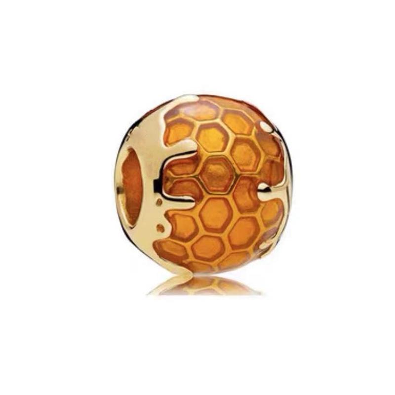 Hot Sale DIY Making Sparkling Bee & Glow Firefly Dangle Charm Bead Fit Original Europeans Copper 925 Bracelet Women Zircon Gift