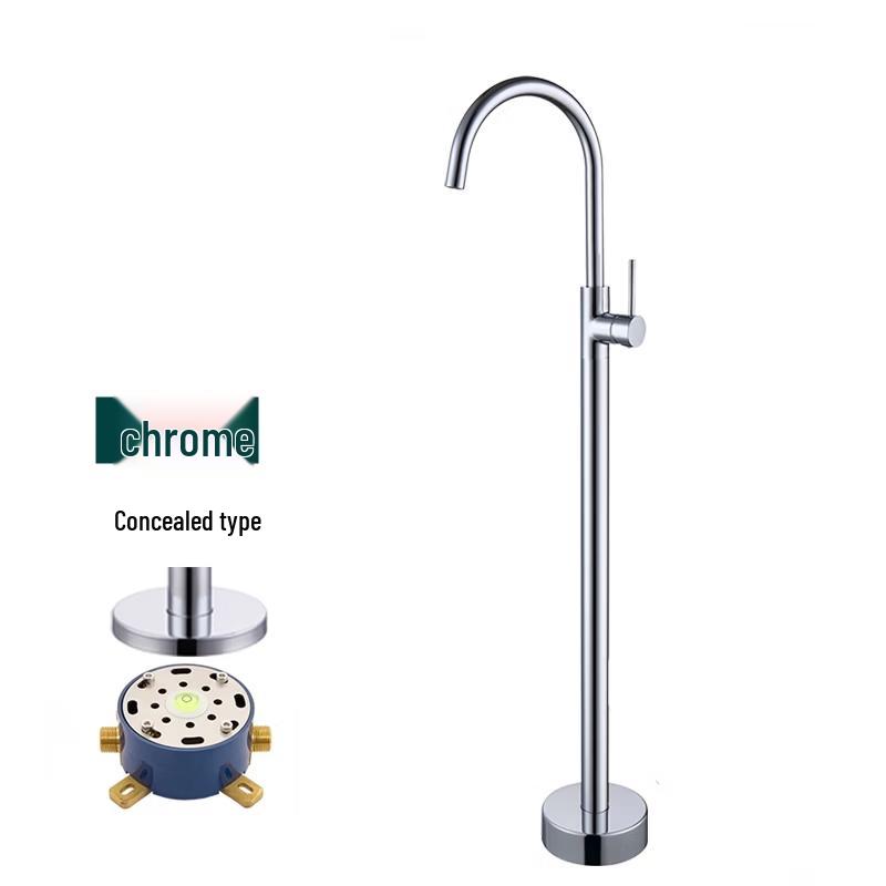 TLXT Concealed Brass Wall-Mounted Bathtub Faucet