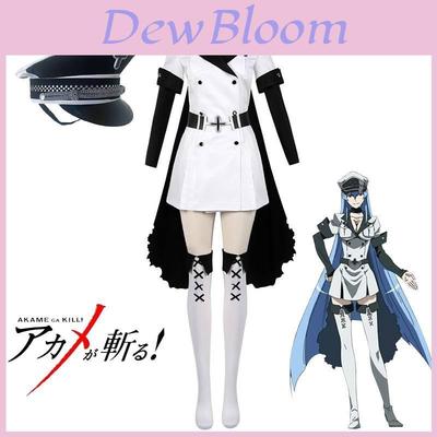 Akame Ga Kiru! Esdese Cosplay Kostuum Set Zwart En Wit Anime Outfit Voor Vrouwen S M L Xl Xxl Maten