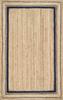 Jute Rug Natural Carpet Rectangle 100% Natural Fiber Area Living Rug Handmade Look