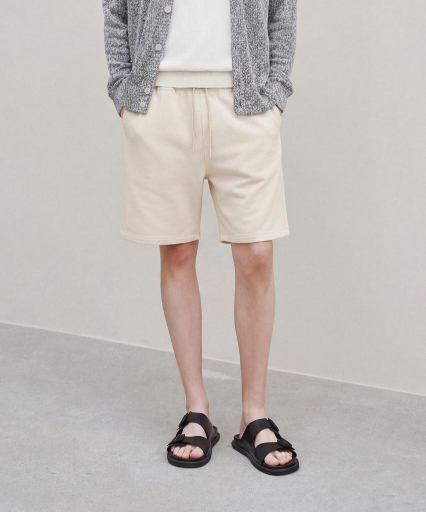 Jeilium Leo Drawstring Shorts Cream