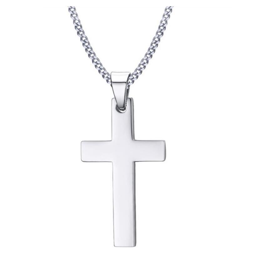 2025 Unique Creative Design Stainless Steel Cross Couple Necklace - Versatile and Fashionable