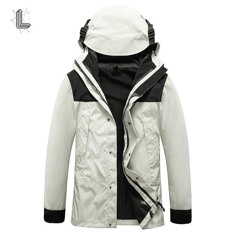 Höst- och vinterfärgsmatchande dunjacka för män Vattentät och vindtät vadderad utomhusjacka för män och kvinnor