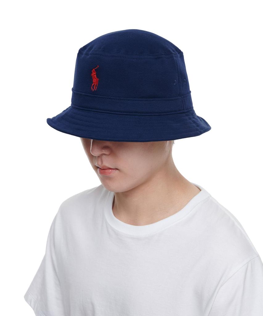 POLO RALPH LAUREN Cotton Blend Fleece Bucket Hat - Navy