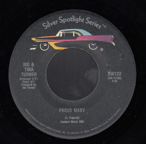 

7-дюймовая пластинка IKE & TINA TURNER - Proud Mary / Tra La La La La XW122 Liberty US Рок Б/У