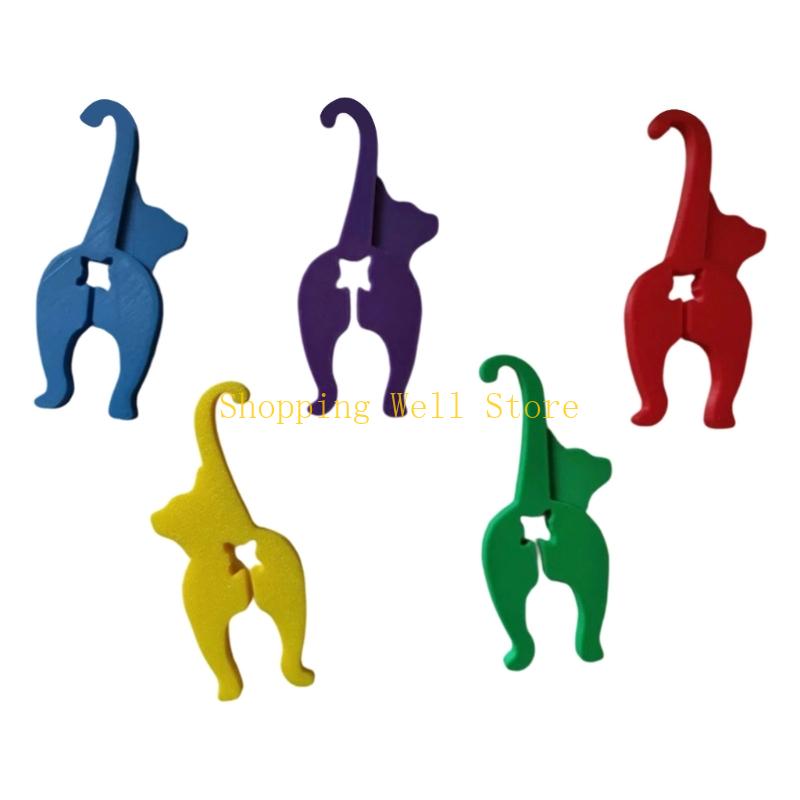 KX4B Playful Animal Design Bag Clips 3D Printed Durable Plastic Bread Ties For Chip Snacks Leak Proof Sealing Accessory