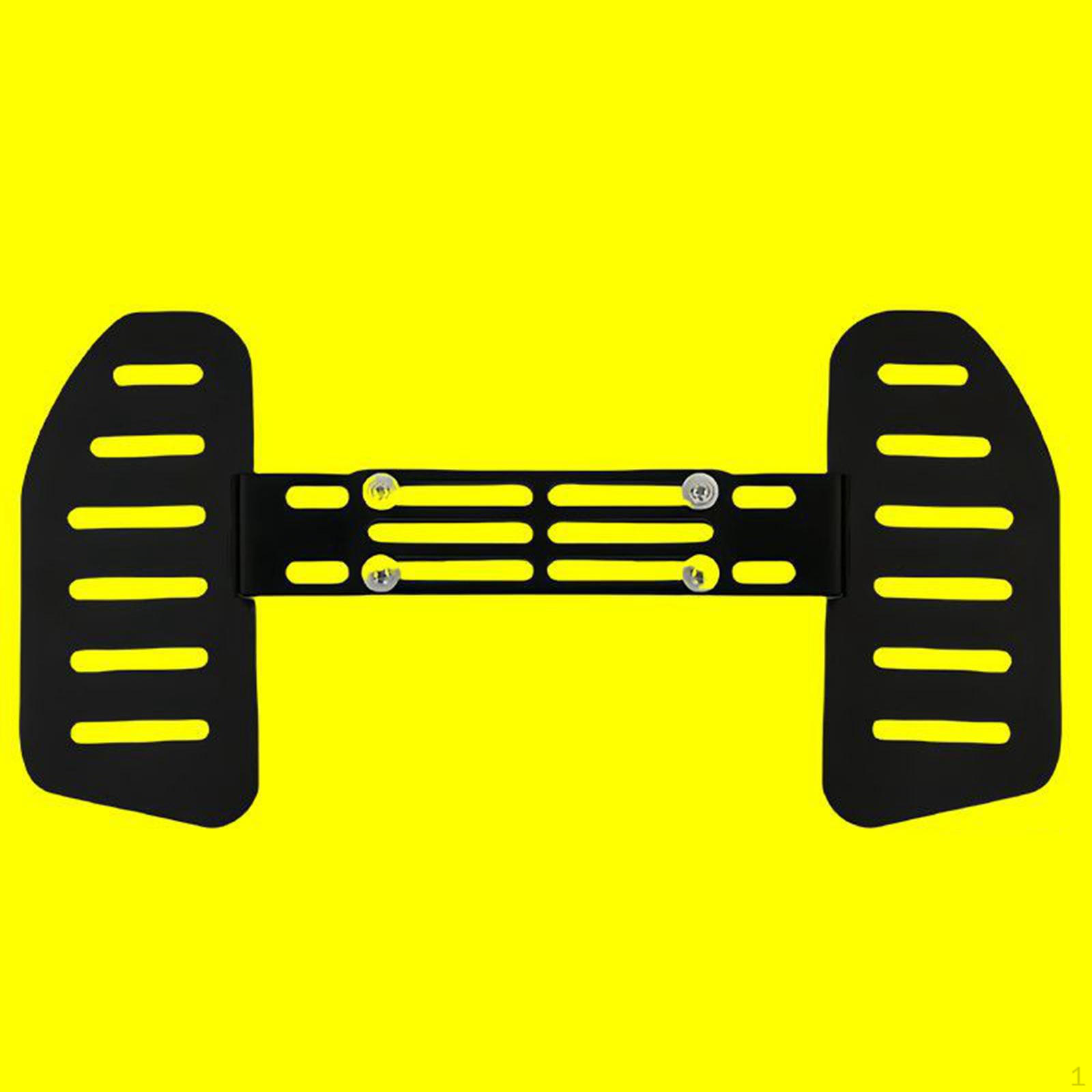 

E Bike Wide Front Footrest Metal Plate Accessory with Hole Design Professional Multipurpose for Long