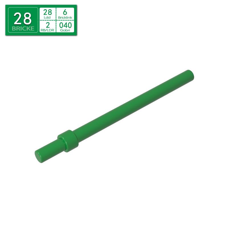 BRICKE Guest Building Blocks 1x6 with Stop Cylinder, Lego Compatible (63965, 18274, 93790, 4095)