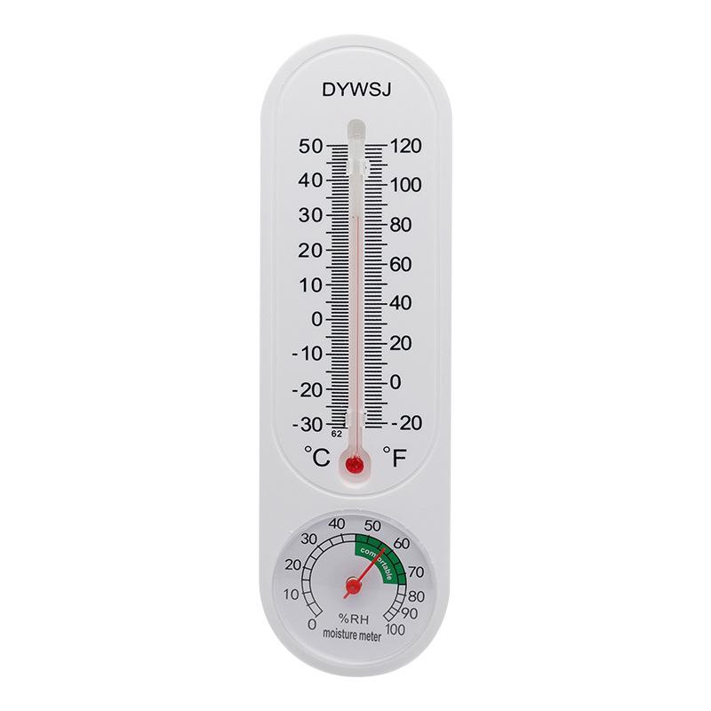 Indoor Thermometer Hygrometer Wall Mounted Temperature Humidity Gauge Analog Room Greenhouse Monitor белый
