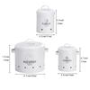 Household Iron Art Vegetable Storage Can Suit Kitchen Potato Ginger and Garlic Fresh Keeping Storage Bucket
