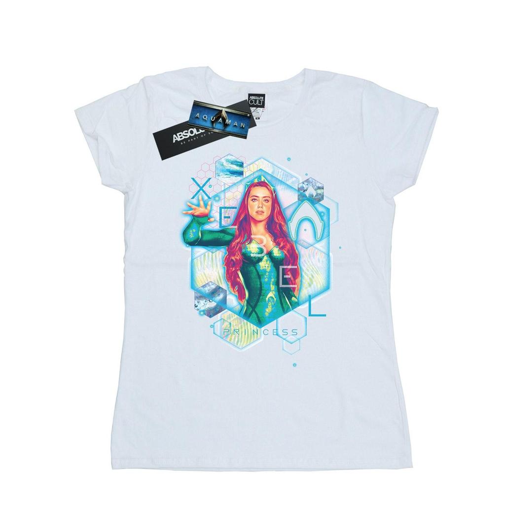 DC Comics Womens/Ladies Aquaman Mera Geometric Cotton T-Shirt