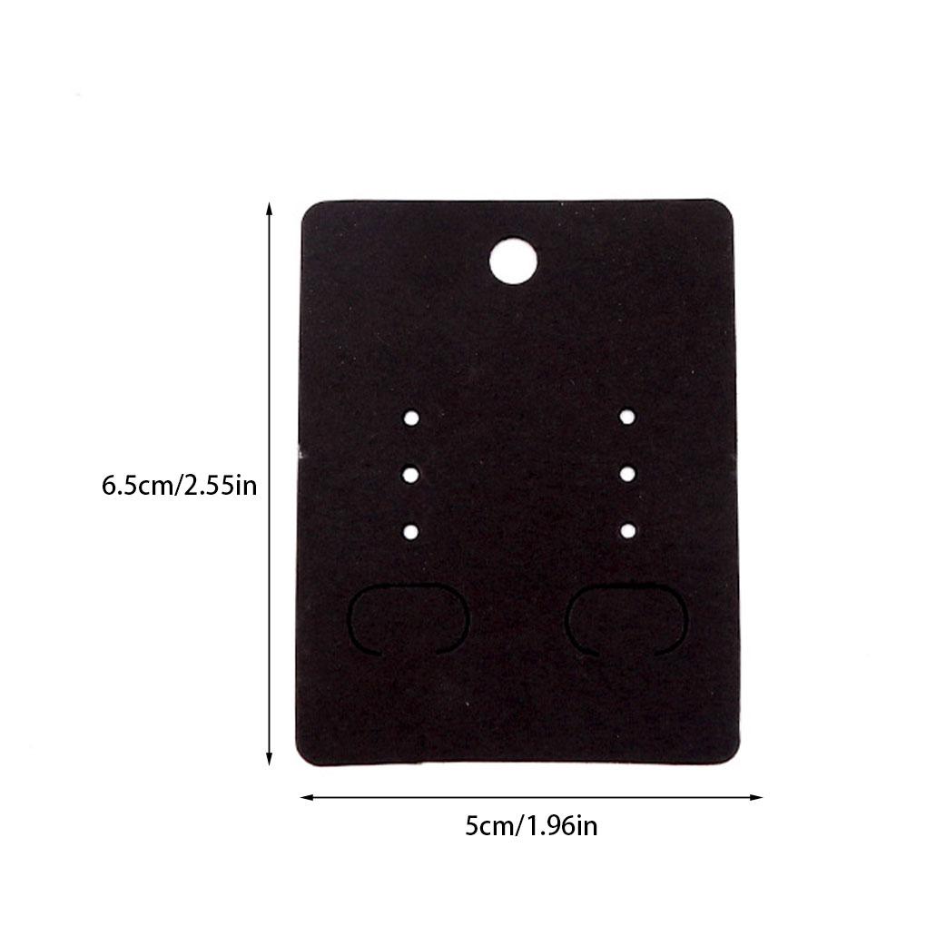100Pcs Cards Kraft Packaging Earring Jewelry Supplies Storage Paperboard Display Hang Business Tag Decorations.