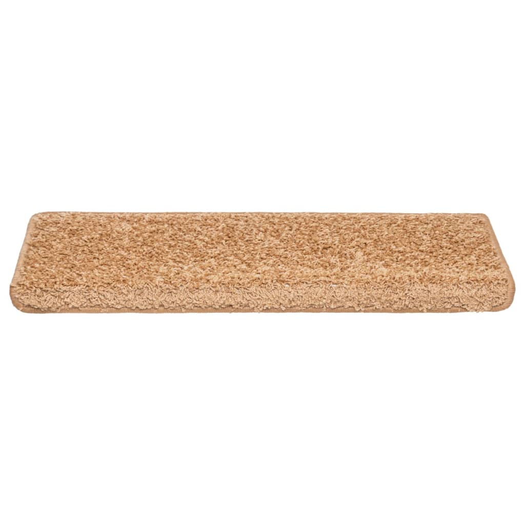 vidaXL Stufenmatten 10 Stk. 65x21x4 cm Beige Rechteckiger Rand