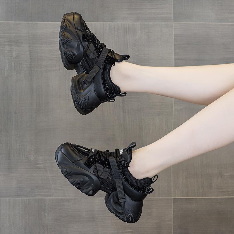 2512 Dad Shoes Women's Summer Mesh Breathable Versatile Dad Shoes Student Sports and Leisure Shoes
