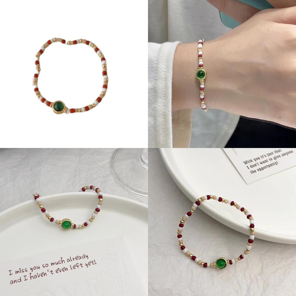 Elegant Geometric Design Xiaomi Bead Color Block Bracelet For Women Fashion Accessories