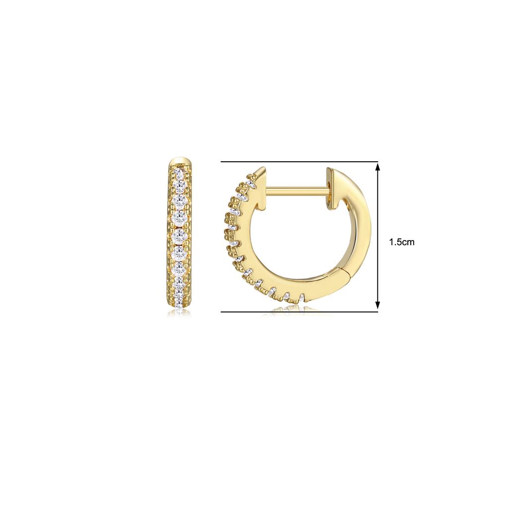 2024 New Smooth Metal Chunky Hoop Earrings for Women Fashion Gold Color Round Circle Hoops Girls Statement Earrings Punk Jewelry