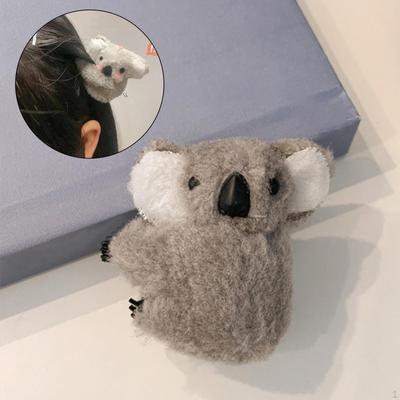 Plüsch Haarspange Clip Niedliche Tiere Cosplay Haarschmuck Kind Cartoon Pferdeschwanz Hardware Koala Modell