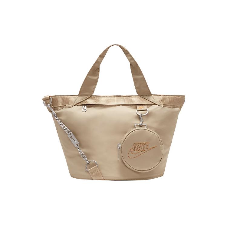New Nike Polyester Tote Bag Shopping Bag Shoulder Bag Crossbody Bag Handbag Regular Women's Lime Gray CW9303-250