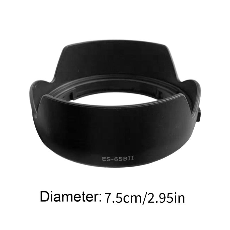 65BII Lens Hood for RF 50mm f/1.8 R5 RP R Camera Reversible Lens Shade Replacemeng Lens Hood Lens Accessories