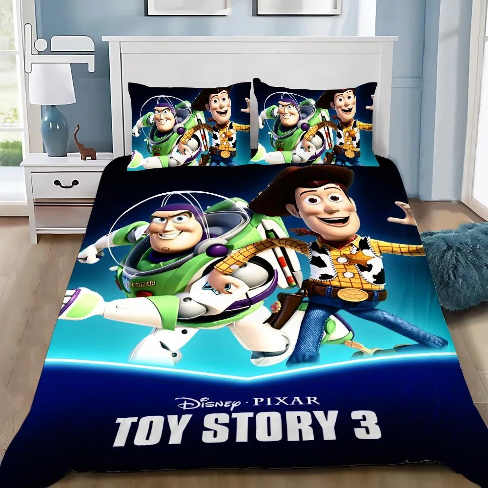 3D-Druck Toy Storys Buzz Lightyear Bettwäsche-Set für Mädchen und Erwachsene Einzelbett Twin Queen-Size Bettbezug Kissenbezug Bettwäsche