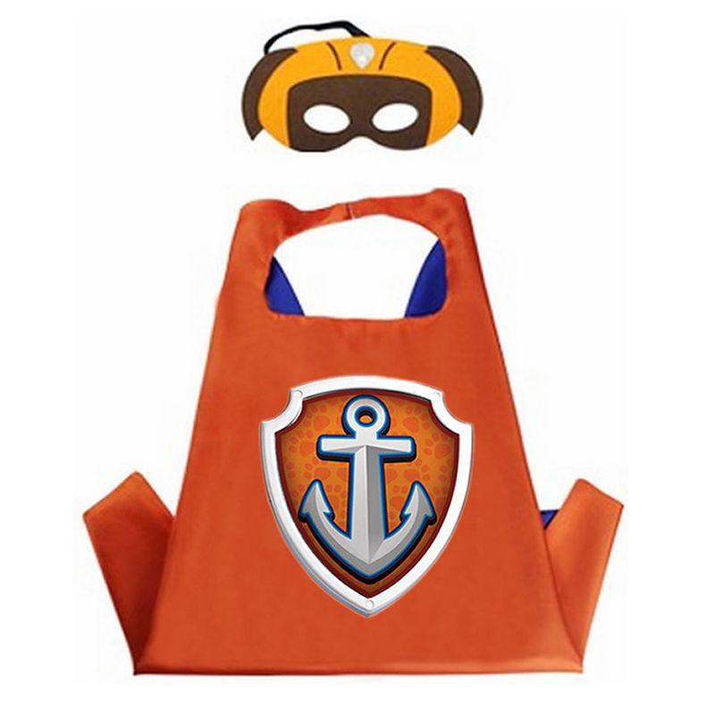 Vibrant Paw Patrol Cartoon Costume Cape And Mask Set For Kids Parties And Play