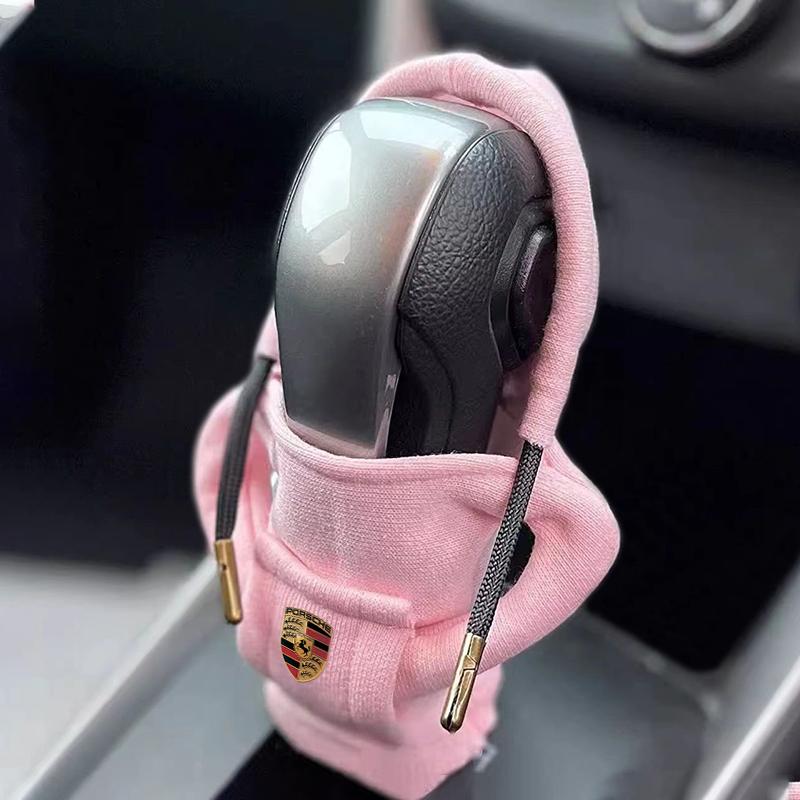1 ks Kryt řadicí páky do auta Malý svetr Dekorace Mikina s kapucí na řadicí páku Styling auta Pro Porsche 911 918 928 944 968 Boxster Cayenne Macan Panamera