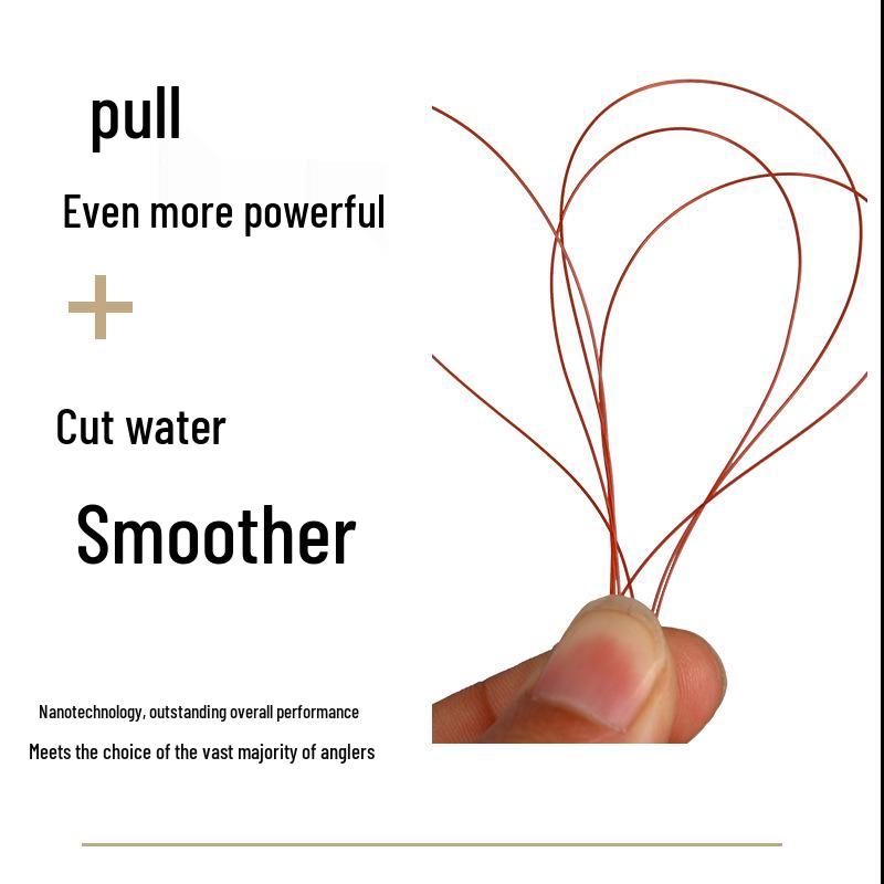 100m Hochfeste Nylon Vorfach Angelschnur - Weitwurf Seide Kristall zum Angeln