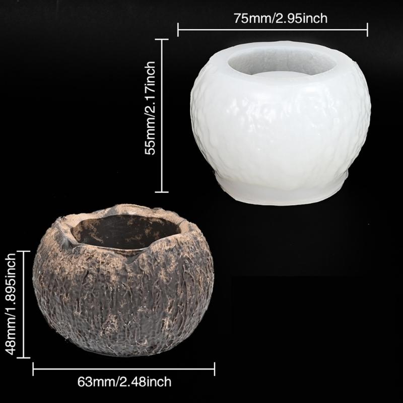 Coconut Silicone Baking Molds Food Grade Silicone Tenperature Resistant for Handmade Candle Soap Chocolate Mousses Jelly