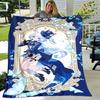 1pc Blanket Genshin Impact Furina Print Design, Lightweight Blanket for Sofa, Bed- Soft &Warm, Gift for All Seasons like Christmas, Halloween