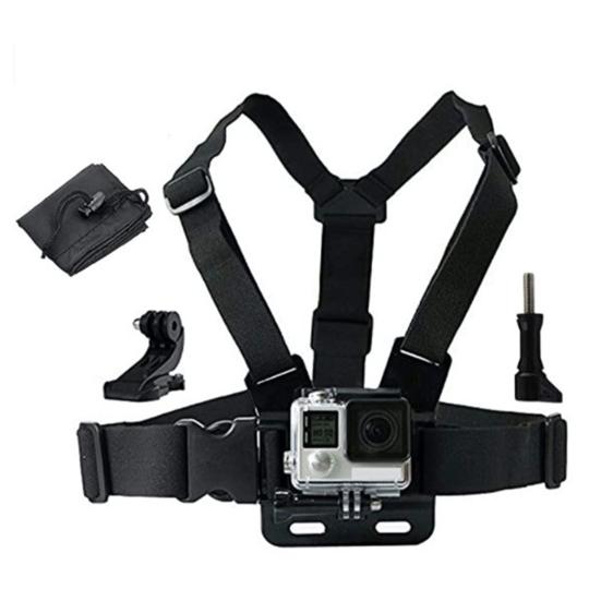 Phone Mount Holder Chest Strap Action Camera Bracket Adjustable Easy To Install 360-Degree Rotation Phone Clip Chest Strap Kit