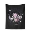 Space Skateboarding Astronaut Tapestry  Unique Cosmic Design Perfect for Bedroom Decor Large Wall Hanging Artwork